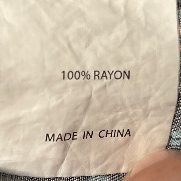 Molokai Surf Men's Medium  Wild Flower Button-Down Gray Floral Rayon Pocket - Picture 15 of 16